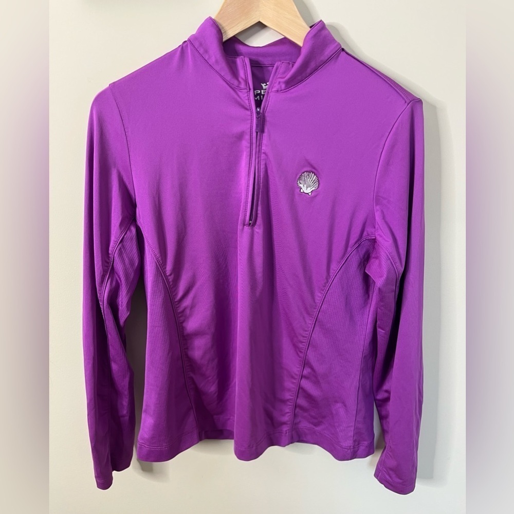 Peter Millar 1/4 Zip Pullover Purple Size Medium